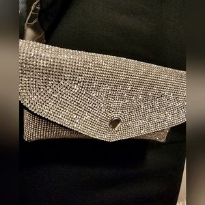 Rhinestone waist purse